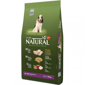 Guabi Natural Cães Filhotes Raças Médias Frango e Arroz Integral - 2,5kg/15kg